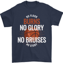 No Floor Burns No Glory Basketball Mens T-Shirt Cotton Gildan Navy Blue
