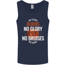 No Floor Burns No Glory Basketball Mens Vest Tank Top Navy Blue