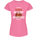 No Floor Burns No Glory Basketball Womens Petite Cut T-Shirt Azalea
