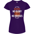 No Floor Burns No Glory Basketball Womens Petite Cut T-Shirt Purple