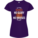 No Floor Burns No Glory Basketball Womens Petite Cut T-Shirt Purple