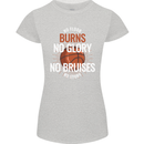 No Floor Burns No Glory Basketball Womens Petite Cut T-Shirt Sports Grey