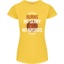 No Floor Burns No Glory Basketball Womens Petite Cut T-Shirt Yellow