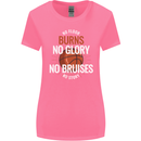 No Floor Burns No Glory Basketball Womens Wider Cut T-Shirt Azalea