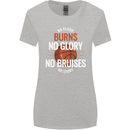 No Floor Burns No Glory Basketball Womens Wider Cut T-Shirt Sports Grey