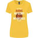 No Floor Burns No Glory Basketball Womens Wider Cut T-Shirt Yellow