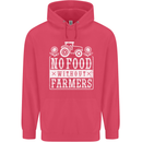 No Food Without Farming Farmers Childrens Kids Hoodie Heliconia