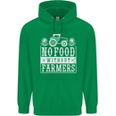 No Food Without Farming Farmers Childrens Kids Hoodie Irish Green