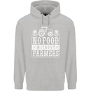 No Food Without Farming Farmers Childrens Kids Hoodie Sports Grey