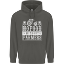 No Food Without Farming Farmers Childrens Kids Hoodie Storm Grey