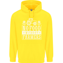 No Food Without Farming Farmers Childrens Kids Hoodie Yellow
