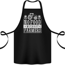 No Food Without Farming Farmers Cotton Apron 100% Organic Black
