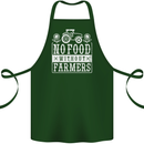 No Food Without Farming Farmers Cotton Apron 100% Organic Forest Green