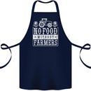 No Food Without Farming Farmers Cotton Apron 100% Organic Navy Blue