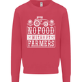 No Food Without Farming Farmers Kids Sweatshirt Jumper Heliconia
