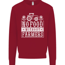 No Food Without Farming Farmers Kids Sweatshirt Jumper Red