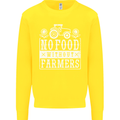 No Food Without Farming Farmers Kids Sweatshirt Jumper Yellow