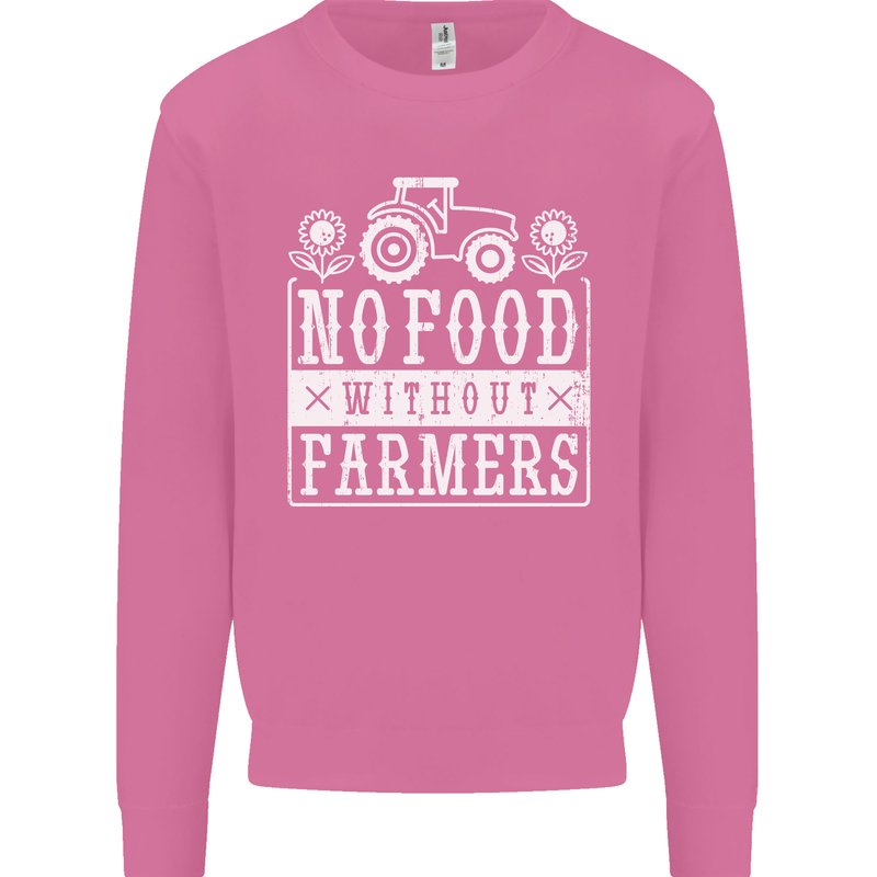No Food Without Farming Farmers Mens Sweatshirt Jumper Azalea