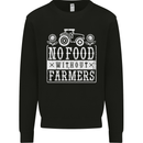 No Food Without Farming Farmers Mens Sweatshirt Jumper Black