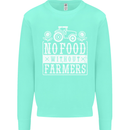 No Food Without Farming Farmers Mens Sweatshirt Jumper Peppermint