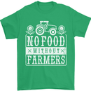 No Food Without Farming Farmers Mens T-Shirt 100% Cotton Irish Green