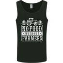 No Food Without Farming Farmers Mens Vest Tank Top Black
