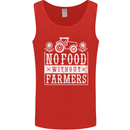 No Food Without Farming Farmers Mens Vest Tank Top Red