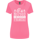 No Food Without Farming Farmers Womens Wider Cut T-Shirt Azalea