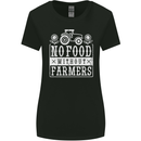 No Food Without Farming Farmers Womens Wider Cut T-Shirt Black