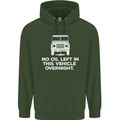 No Oil Left Vehicle Overnight 4X4 Off Road Childrens Kids Hoodie Forest Green