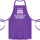 No Oil Left Vehicle Overnight 4X4 Off Road Cotton Apron 100% Organic Purple
