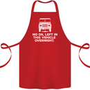 No Oil Left Vehicle Overnight 4X4 Off Road Cotton Apron 100% Organic Red
