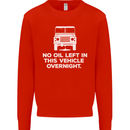 No Oil Left Vehicle Overnight 4X4 Off Road Kids Sweatshirt Jumper Bright Red