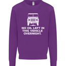 No Oil Left Vehicle Overnight 4X4 Off Road Kids Sweatshirt Jumper Purple