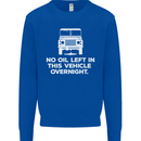 No Oil Left Vehicle Overnight 4X4 Off Road Kids Sweatshirt Jumper Royal Blue