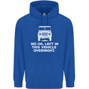 No Oil Left Vehicle Overnight 4X4 Off Road Mens 80% Cotton Hoodie Royal Blue