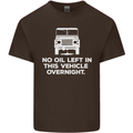 No Oil Left Vehicle Overnight 4X4 Off Road Mens Cotton T-Shirt Tee Top Dark Chocolate