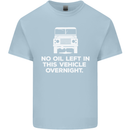 No Oil Left Vehicle Overnight 4X4 Off Road Mens Cotton T-Shirt Tee Top Light Blue