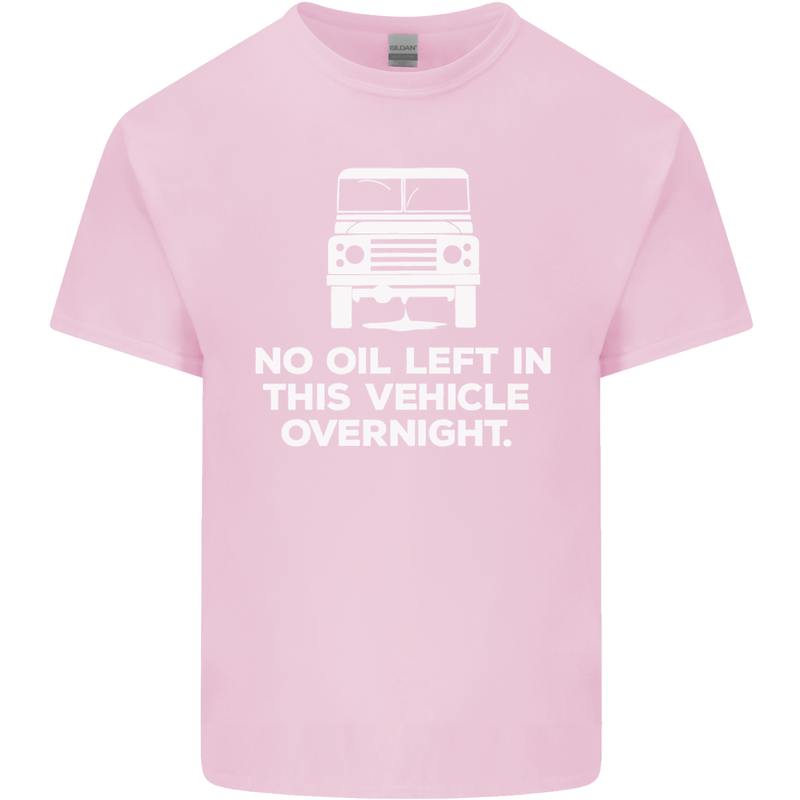 No Oil Left Vehicle Overnight 4X4 Off Road Mens Cotton T-Shirt Tee Top Light Pink