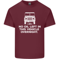 No Oil Left Vehicle Overnight 4X4 Off Road Mens Cotton T-Shirt Tee Top Maroon