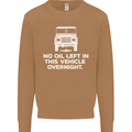 No Oil Left Vehicle Overnight 4X4 Off Road Mens Sweatshirt Jumper Caramel Latte