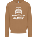No Oil Left Vehicle Overnight 4X4 Off Road Mens Sweatshirt Jumper Caramel Latte