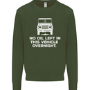 No Oil Left Vehicle Overnight 4X4 Off Road Mens Sweatshirt Jumper Forest Green