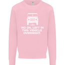 No Oil Left Vehicle Overnight 4X4 Off Road Mens Sweatshirt Jumper Light Pink