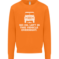 No Oil Left Vehicle Overnight 4X4 Off Road Mens Sweatshirt Jumper Orange