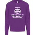No Oil Left Vehicle Overnight 4X4 Off Road Mens Sweatshirt Jumper Purple