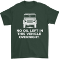 No Oil Left Vehicle Overnight 4X4 Off Road Mens T-Shirt Cotton Gildan Forest Green