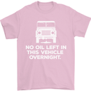 No Oil Left Vehicle Overnight 4X4 Off Road Mens T-Shirt Cotton Gildan Light Pink