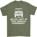 No Oil Left Vehicle Overnight 4X4 Off Road Mens T-Shirt Cotton Gildan Military Green