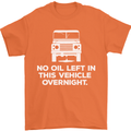 No Oil Left Vehicle Overnight 4X4 Off Road Mens T-Shirt Cotton Gildan Orange